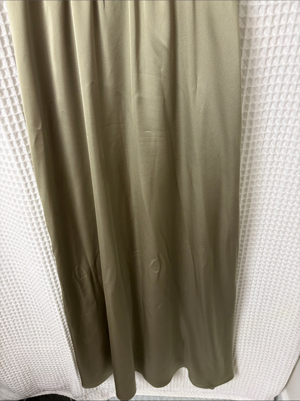 Show Me Your Mumu Nina Maxi Dress in Moss Green Luxe Satin Medium Corset - Picture 7 of 11